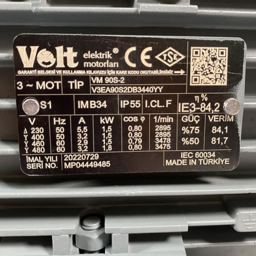 Plastikowa pomDiaPump PA chemiczna do kwasów DiaPump PA2150 PP, 1,5 kW, 3000 obr/min, 380V