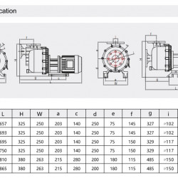 Pompa chemiczna do roztworu chlorku żelazowego QHB-G-40022EAL-SSH5V38AGABS GFRPP, 312 l/min, 16,5 m, 380 V, odśrodkowa, samozasysająca