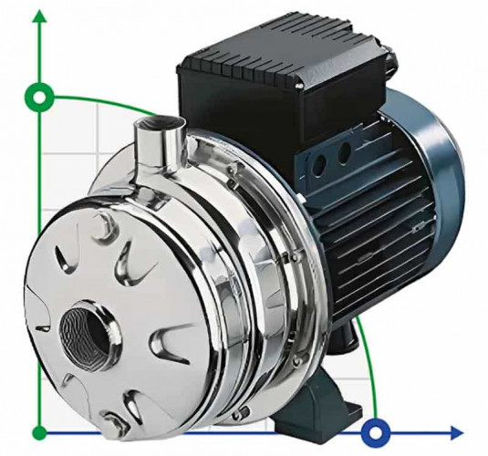 Pompa ze stali nierdzewnej do nawadniania ogrodu CBX/100, 0,75 kW, 4,8 m3/h, 41m, 220V/M, AISI 304 (EBARA 2CDXM 70/10)