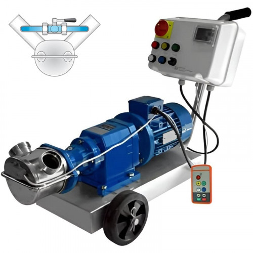 Pompa wirnikowa LIVERANI INV MAJOR 60+BY-PASS NR TF 2,2kW, 50-900obr./min, 380V z przetwornicą częstotliwości, sterowanie zdalne (15 m), na wózku