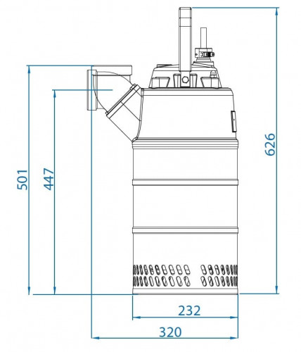 Pompa spustowa Dreno Kappa K420.2.80 N z przełącznikiem