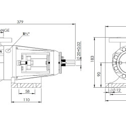 Pompa zębata do detergentów Kupar KIPK 1 1/2 cala, 0,4-4 m3/h